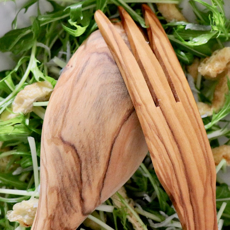 Scan wood|スキャンウッド|サラダサーバーセット