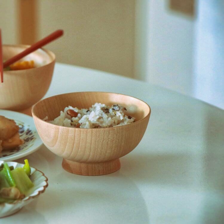 畑漆器店 卯之松|飯椀|木肌