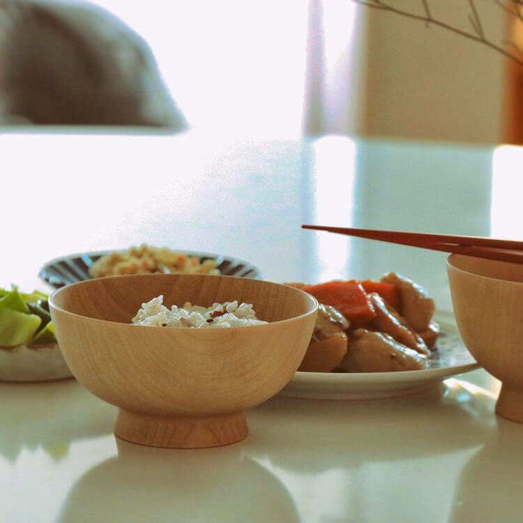 畑漆器店 卯之松|飯椀|木肌