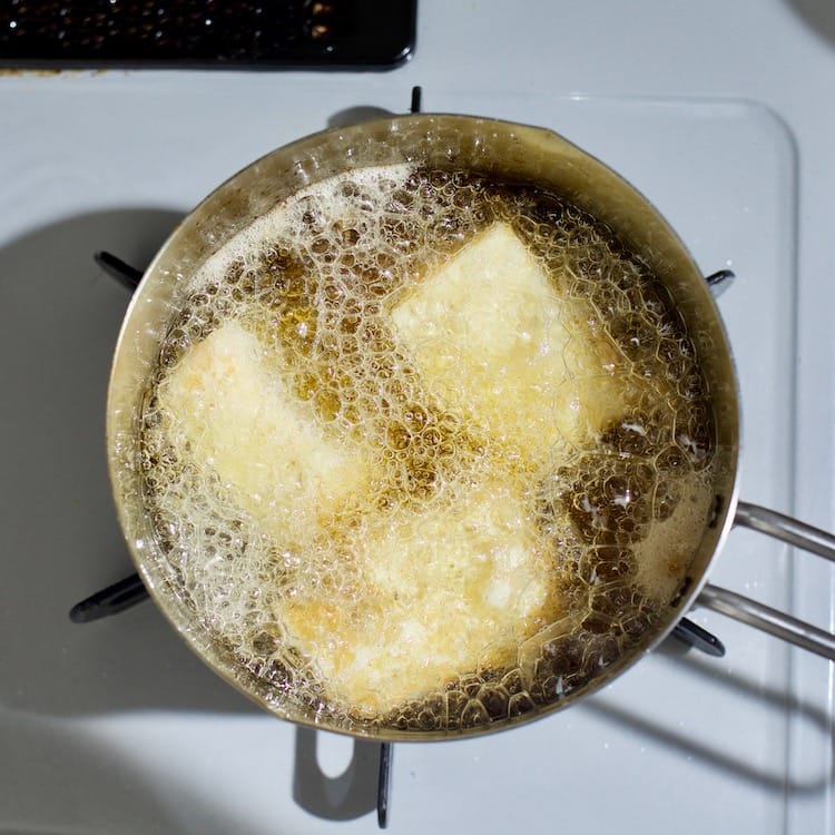 パリパリふわふわ、揚げ出し豆腐(4人分)