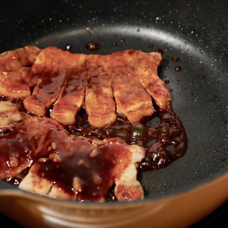 黄金比。厚切りロースの生姜焼き(2人分)