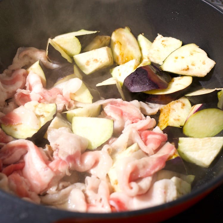 豚肉となすのさっぱりおろしポン酢(4人分)
