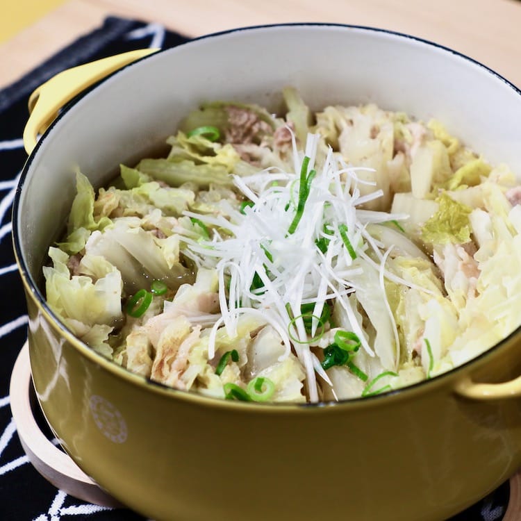 基本の、豚バラと白菜のミルフィーユ(3人分)