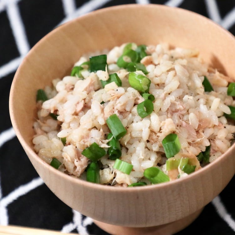 小ネギたっぷり、ネギめし(5人分)