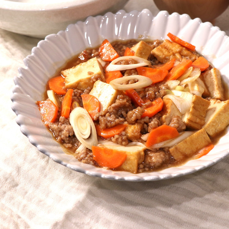 ひき肉と厚揚げのとろとろ煮(1人分)
