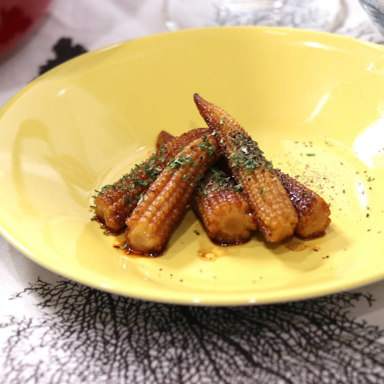 ベビーコーンの香ばしバター醤油(4人分)