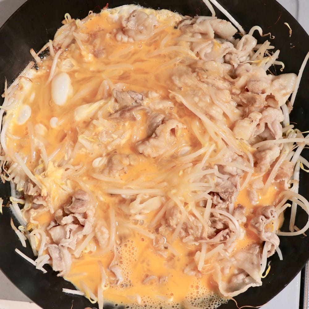 超簡単、もやしのとんぺい焼(4人分)