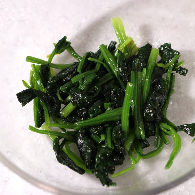 ほうれん草のナムル(3人分)