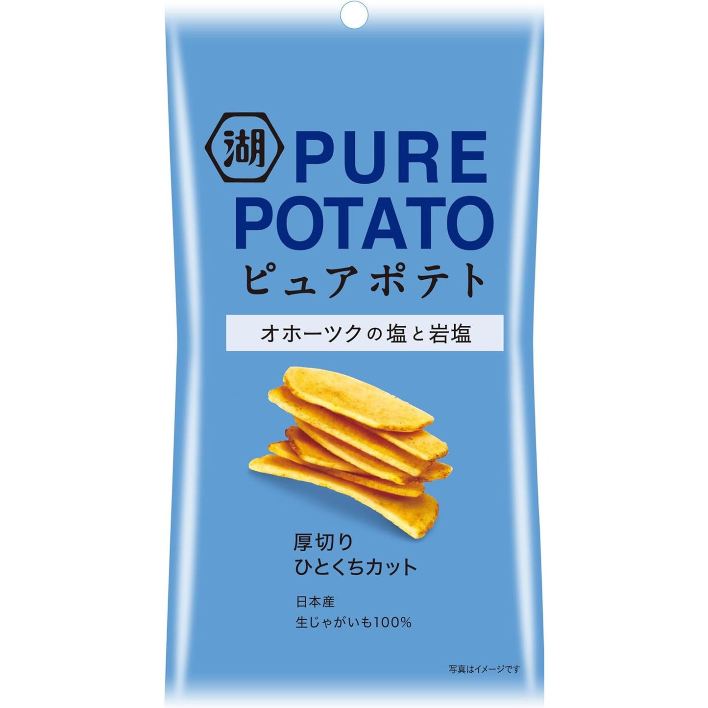 【小袋】じゃがいも心地 厚切りひとくちカット オホーツクの塩と岩塩 32g