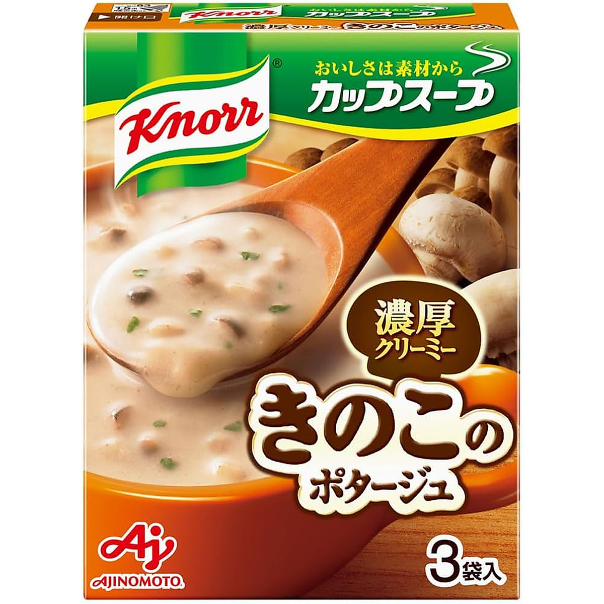 クノール カップスープ ミルク仕立てのきのこのポタージュ 3袋