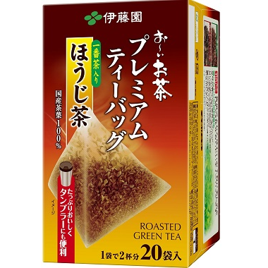 伊藤園 お～いお茶 プレミアムティーバッグ 一番茶入りほうじ茶 20袋