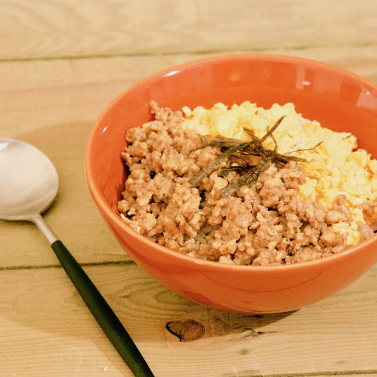 あまからく煮た、鶏そぼろ丼（5人分）