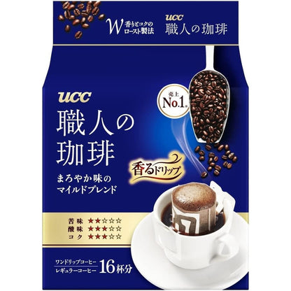 UCC 職人の珈琲 ワンドリップコーヒー まろやか味のマイルドブレンド 16P