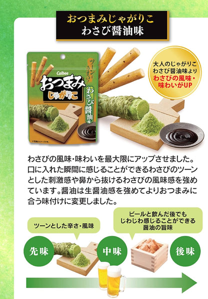 【小袋】おつまみじゃがりこ わさび醤油味 38g