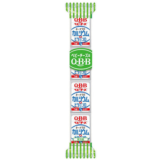QBB おいしく健康プラス ベビーチーズ チーズDEカルシウム 54g(4個)