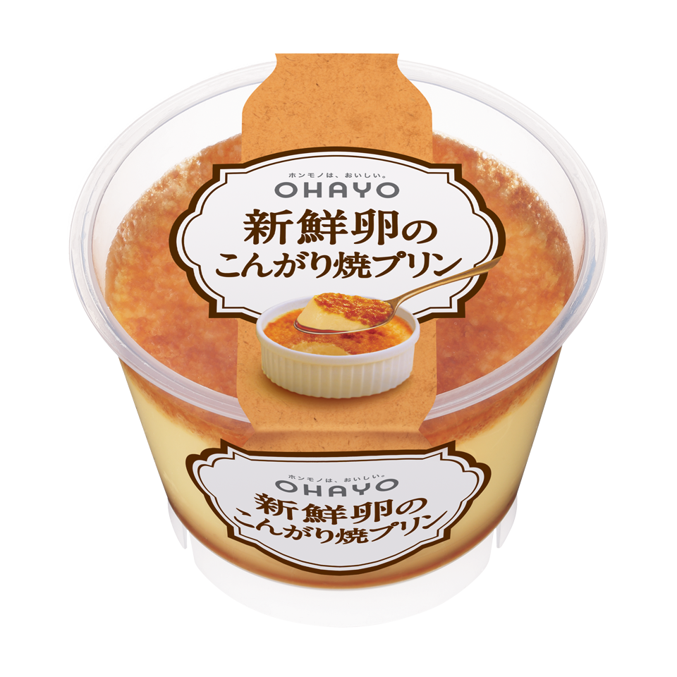 オハヨー乳業 新鮮卵のこんがり焼プリン 68gx4