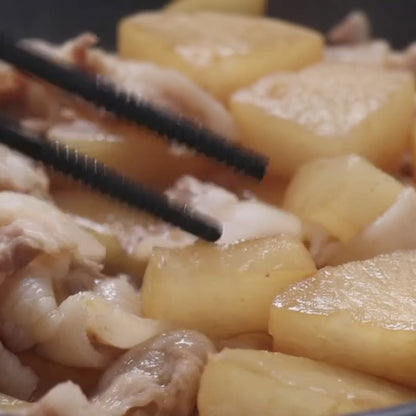 じっくり染みしみ、豚肉と大根のおしょうゆ煮（1人分）